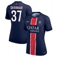 Paris Saint-Germain Milan Skriniar #37 Fotballklær Hjemmedrakt Dame 2024-25 Kortermet